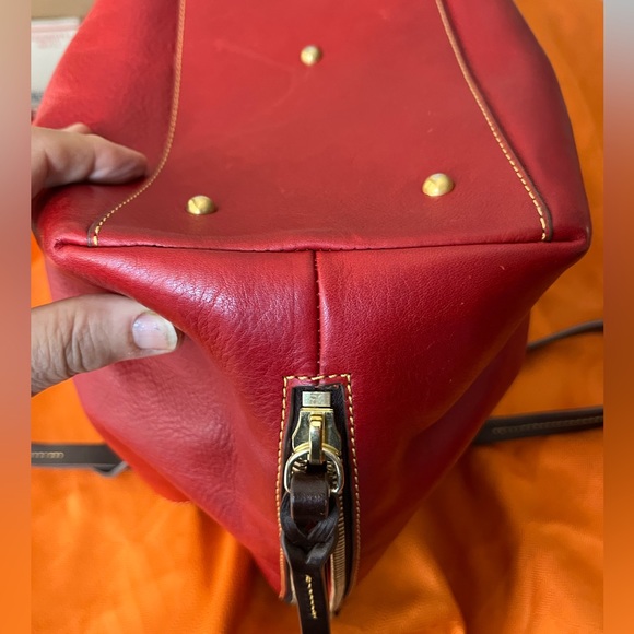 Dooney & Bourke EUC  Florentine Leather Large Zip Barlow - Picture 5 of 15